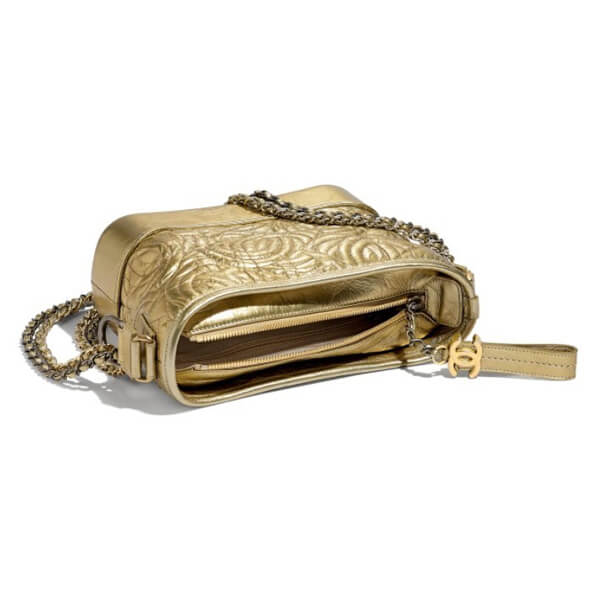 【シャネル】シャネル☆ショルダー バッグ メタリック 金 A91810 B00906 N4826